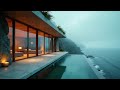 Modern Cliffside Mansion — Evening Ocean Ambience