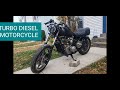 Turbo Diesel Motorcycle Build.  Start and Run  (Part 2)