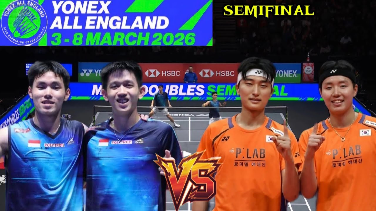 Raymond Indra/Nikolaus Joaquin (INA) VS Kim/Seo (KOR) | Laga Semifinal All England 2026