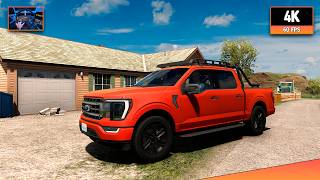 Ford F-150 2023 | Road Trip | Burns - Pendleton | ATS 1.61 4K Gameplay + Wheel Cam