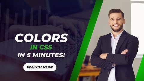 CSS Colors Explained in Telugu | Complete Guide to CSS Color Types