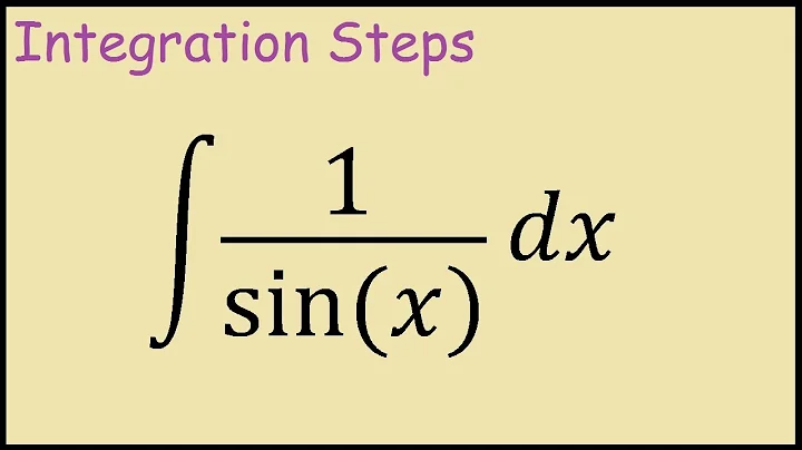How to integrate 1/sinx