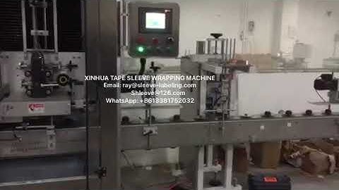 pvc tape shrink label sleeve and shrink wrapping machine automatic