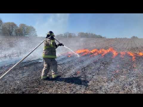Corn Field Fire Grafton May 14, 2021