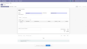 #odoo #purchase Quick Add Product in purchase order line