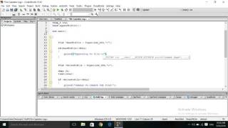 C programming tutorial- 02 FILE Handling Appending,writing, reading, ctime, EOF, fputc Ships Log