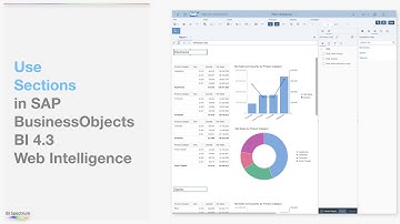 Use Sections in SAP BusinessObjects BI 4.3 Web Intelligence - BI Spectrum Academy