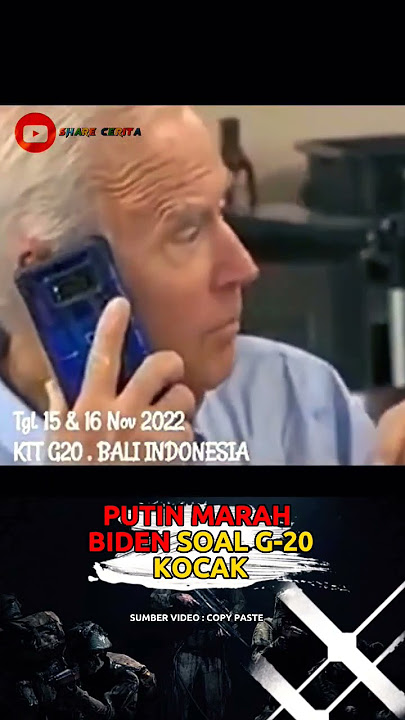 MEME KOCAK PRESIDEN PUTIN DAN JOE BIDEN DALAM ACARA G-20 BALI #shorts