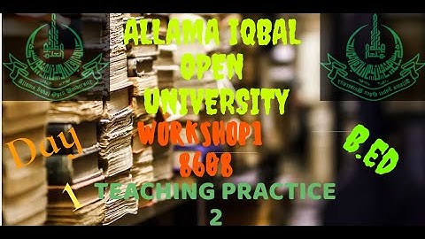 AIOU WORKSHOP 01 _ 8608 Teaching Practice II -Day 1-#InfoTvAiou