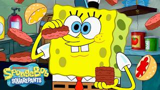 1 hour spongebob cooking krabby patties spongebob