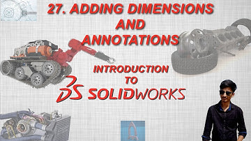 ADDING DIMENSIONS AND ANNOTATIONS| SOLIDWORKS | TAMIL