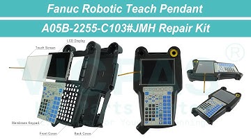 How to Repair A05B-2255-C103#JMH Fanuc Teach Pendant Keypad Touchscreen LCD Display Housing?