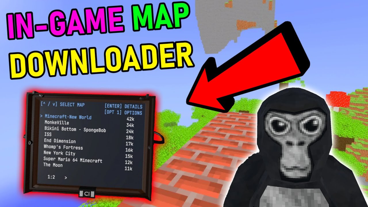Download Gorilla Tag VR Custom Maps In-Game?  New Monke Map Loader &  Computer Interface Mod Update 