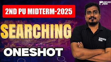 PUC 2 Computer Science | Searching One-Shot Lecture | Searching | SimplifiedMinds