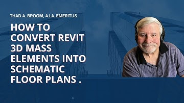 How to Convert Revit 3D Mass Elements Into Schematic Floor Plans
