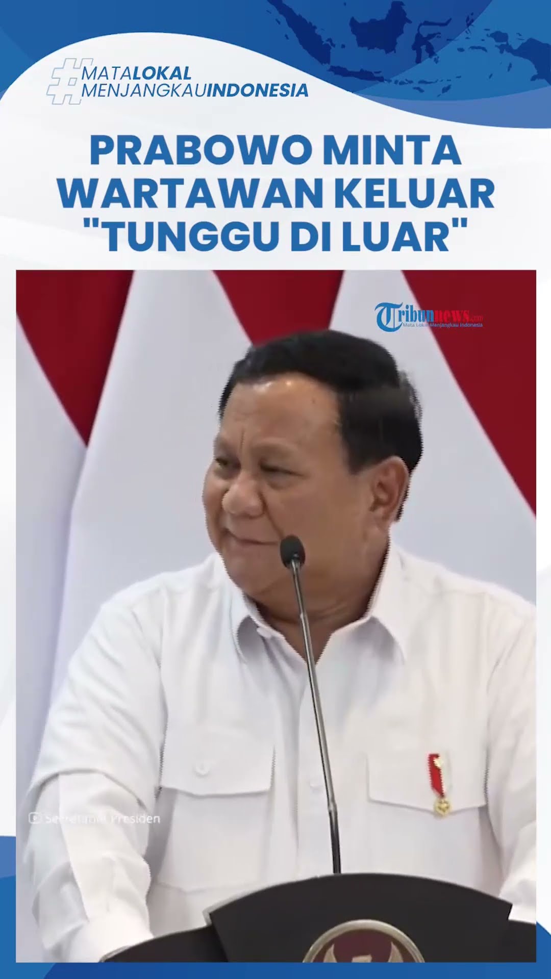 Kelakar Prabowo Subianto Tiba-tiba Minta Wartawan Keluar Sidang Kabinet: Tunggu di Luar