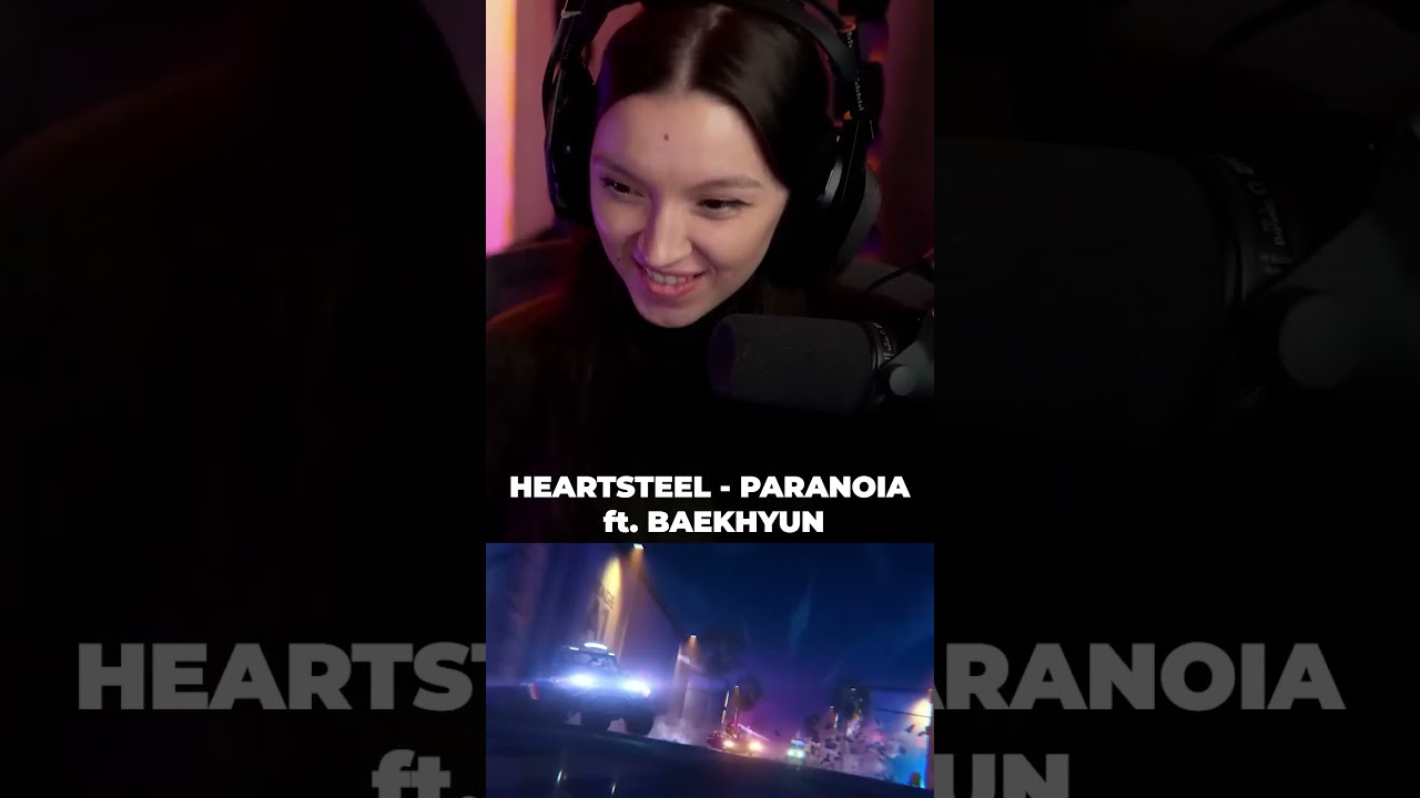 HEARTSTEEL - PARANOIA ft  BAEKHYUN #shorts #bisscute #firsttimereaction #musicreaction