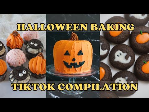 Halloween Baking TikTok Compilation - Creative Cakes, Cupcakes, and Cookies for Spooky Season