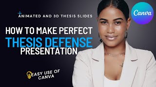 How to make a perfect thesis defense presentation | Easy Method | Canva | (Urdu & Hindi)