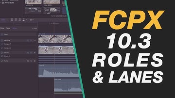 New Final Cut Pro X 10.3 - Lanes & Roles for Managing Video, Dialogue, Music & Sound Effects