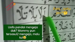 Budak kecik panggil ngaji, sebijik2 dia ajar ikut style gurunya🤗/ Confident tu penting-Tq gurunya.