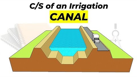 cross section of a canal || in hindi || cross section of an irrigation canal 🔥🔥