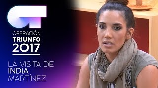 india martínez visita la academia ot 2017