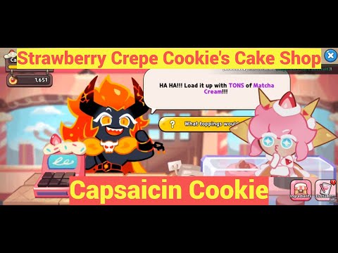 Strawberry CC Cake Shop: Capsaicin Cookie (5 Hearts | Spicy Cake) Cookie Run Kingdom