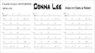 【Donna Lee / Charlie Parker】Backing Track (BPM 230) chords