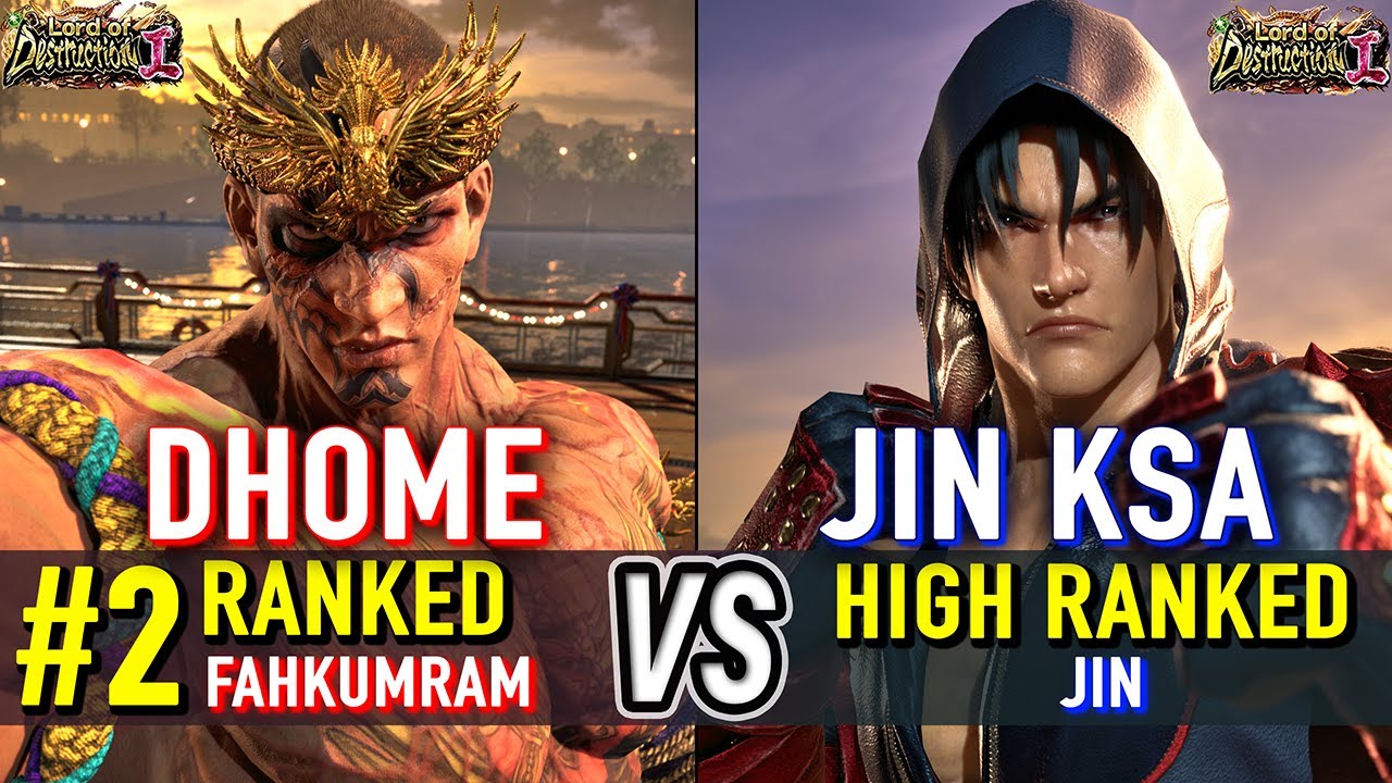 T8 🔥 DHOME50HBK (#2 Ranked Fahkumram) vs JIN KSA (Jin) 🔥 Tekken 8 High Level Gameplay