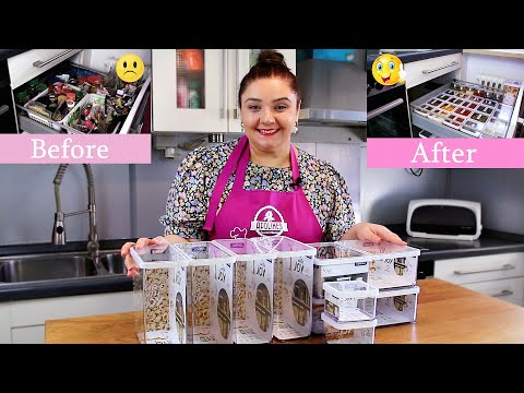 სამზარეულოს უჯრების ორგანიზება  🦸🏻‍♀️ Organizing Kitchen Cabinets