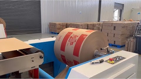 50gsm SOS/Hamburger Paper Bag Making Machine Running In Client’s Factory | Roll Feed Square Bottom