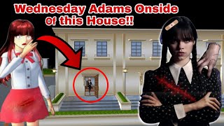 New Update Wednesday Addams! House HORROR Wednesday outside of from HERE in SAKURA SCHOOL SIMULATOR