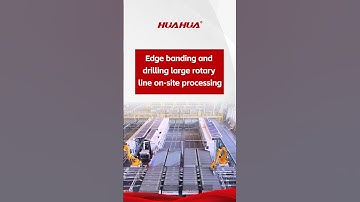 Edge banding and drilling large rotary line on-site processing
