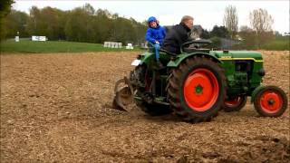 Deutz F2L612/6-N im Einsatz mit Landsberg 1-Schar-Pflug