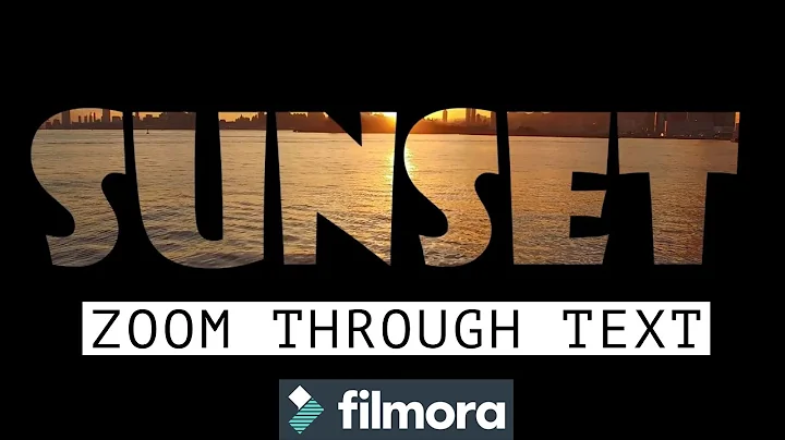 Easy Zoom Through Text Video Effect | Filmora 9 Tutorial for Beginners