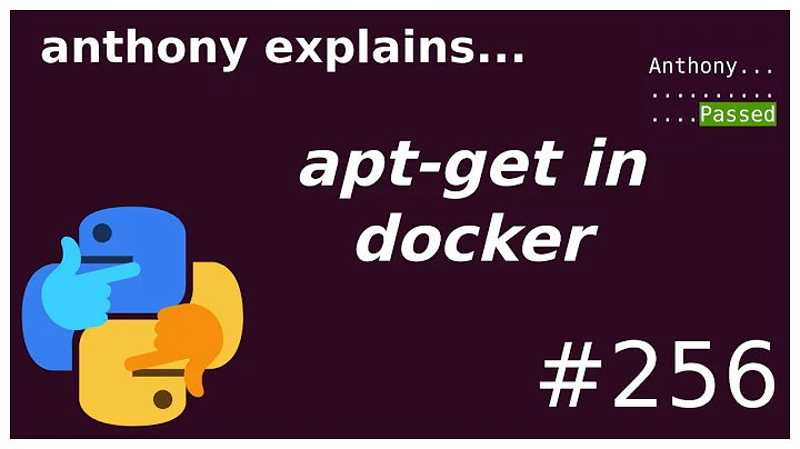 correct `apt-get` for ubuntu / debian in docker (intermediate) anthony explains #256