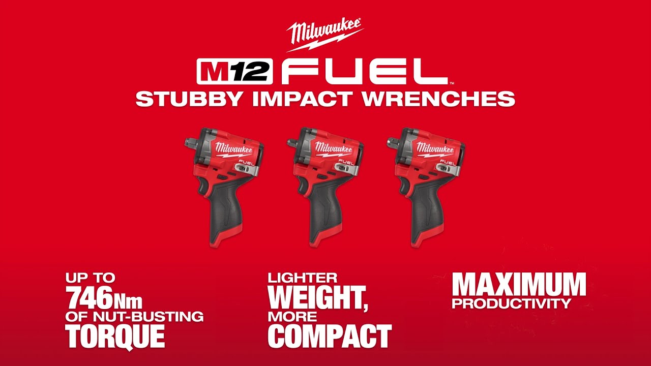 M12 FUEL™ Stubby Impact Wrenches