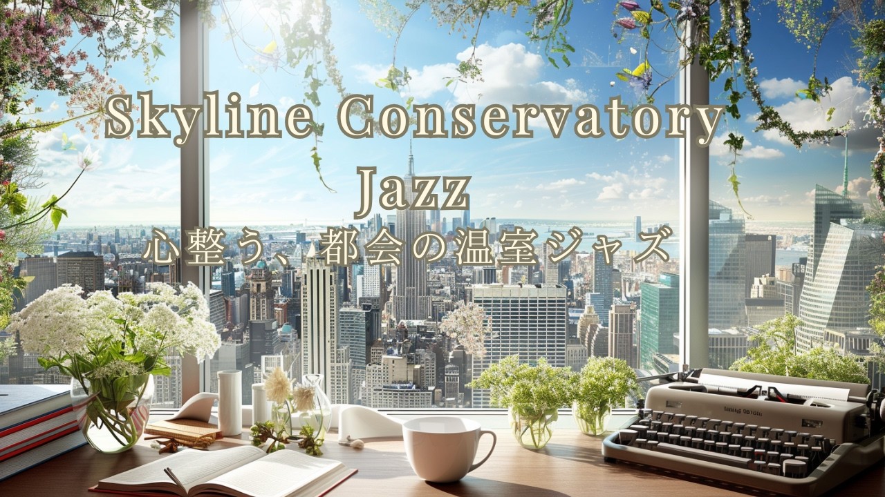 Skyline Garden Jazz – Elegant Urban Lofi for Deep Focus & Reading | High-Rise Conservatory Café