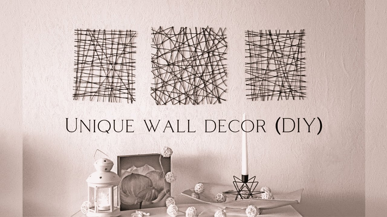 🦋 Unique wall decor (DIY) 🦋 - YouTube