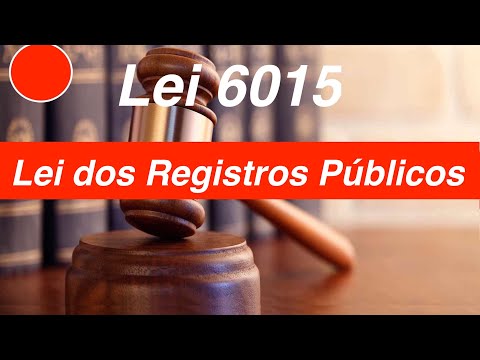 Lei 6015    Lei dos Registros Públicos Completo