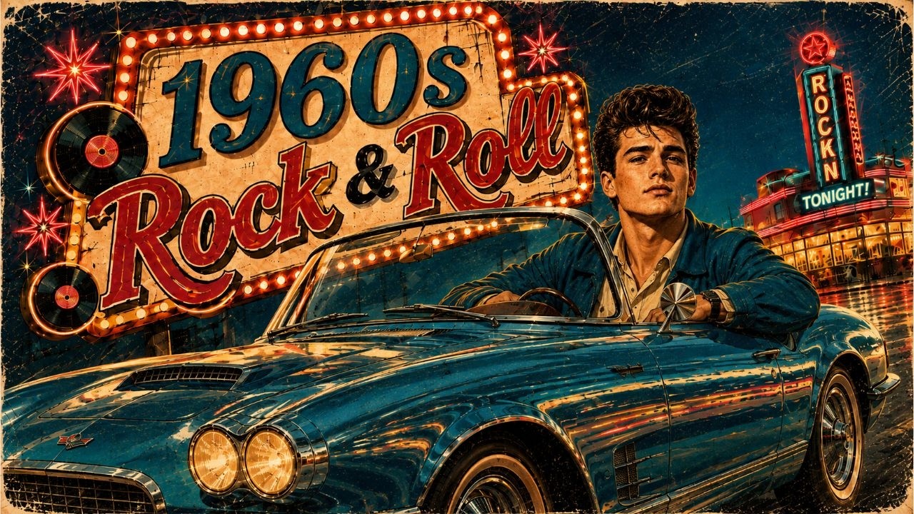 ドキュメンタリー ロカビリー 60 1960s Rock 'N' Roll Road Trip 🚘 | Original Vintage Jukebox Mix
