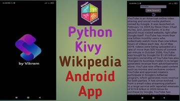 Android App calling Wikipedia service using Python Kivy