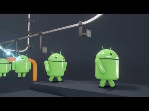 Android Logo Factory Animation - Assembly Line