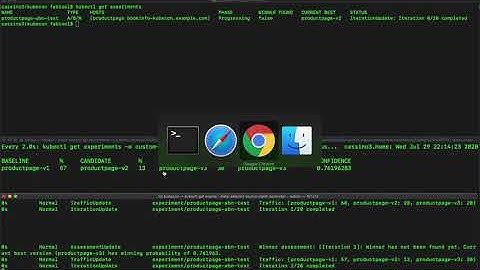 Automated A/B/n rollout with iter8
