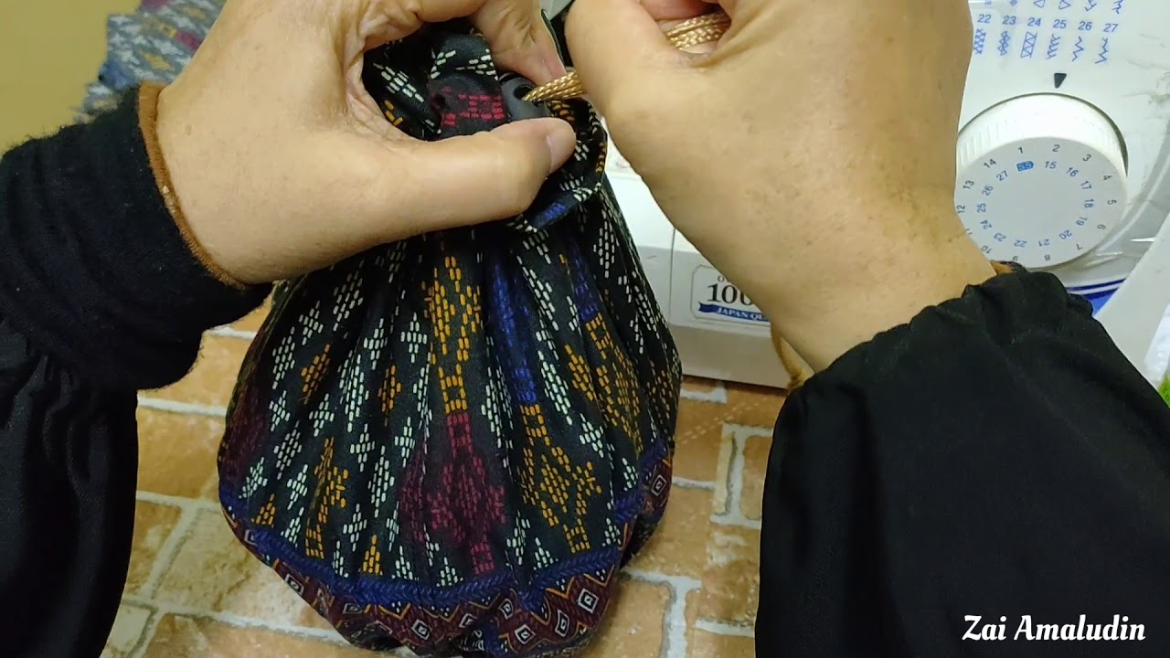 CARA JAHIT SARUNG BATU LESUNG & BANTAL LESUNG - YouTube
