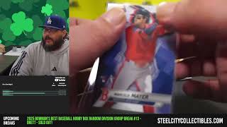 Набор коллекционных бейсбольных карточек Bowman's Best Baseball Hobby Box 2025 года, случайный ро...