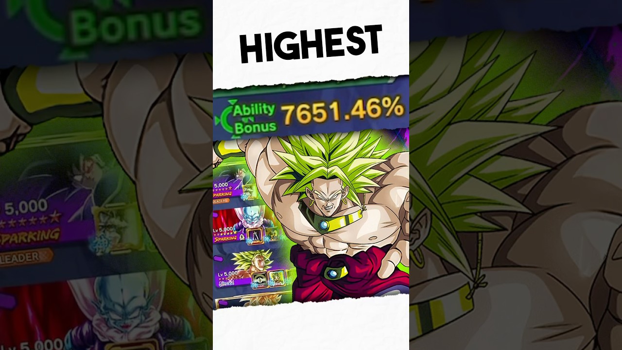 IS THIS HIGHEST ABILITY BONUS IN THE GAME??? | Dragon Ball Legends 