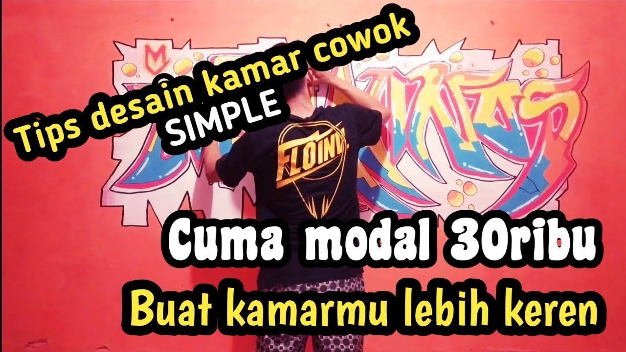  DESAIN  TEMBOK KAMAR  COWOK  SIMPLE DAN KEREN  MODAL 30RIBU 