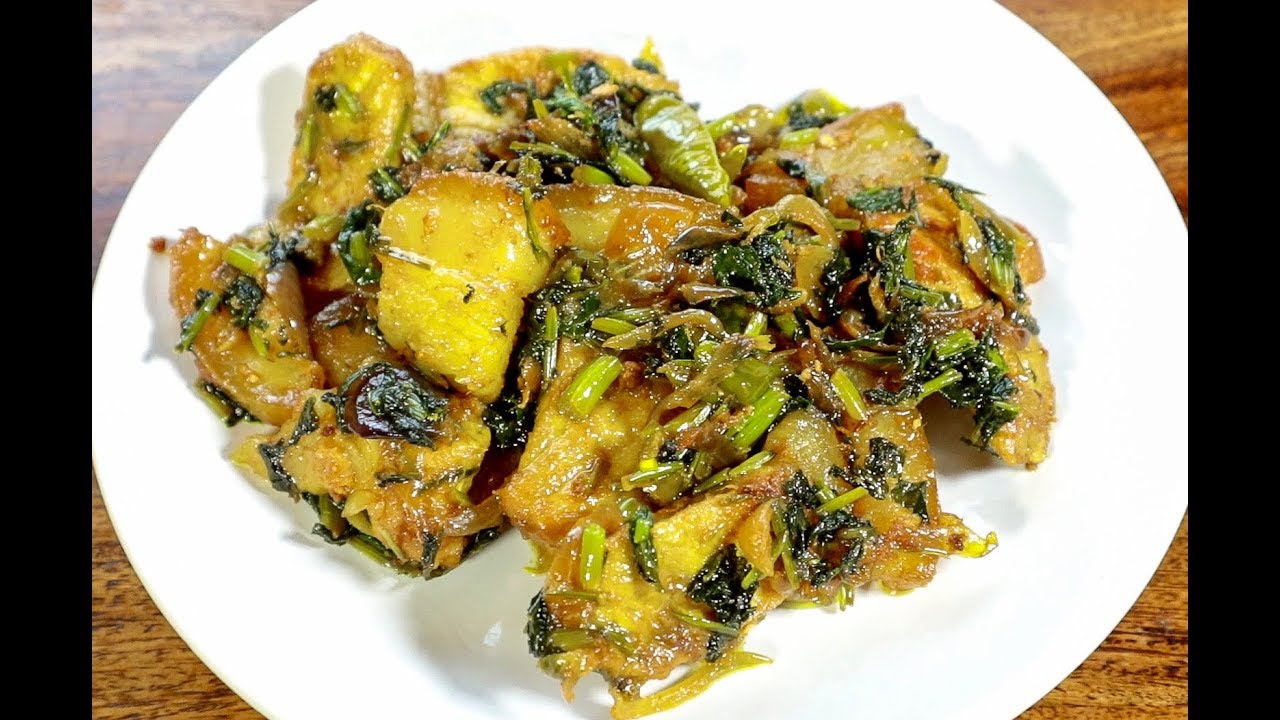 Simple Pork Fry With Mustard Green Gahori Lai Xaak Northeast Indian
